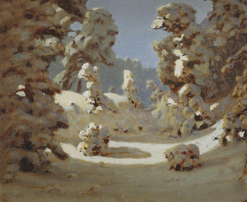 Winter. Sunlight On The Hoar Frost — Arkhip Ivanovich Kuindzhi