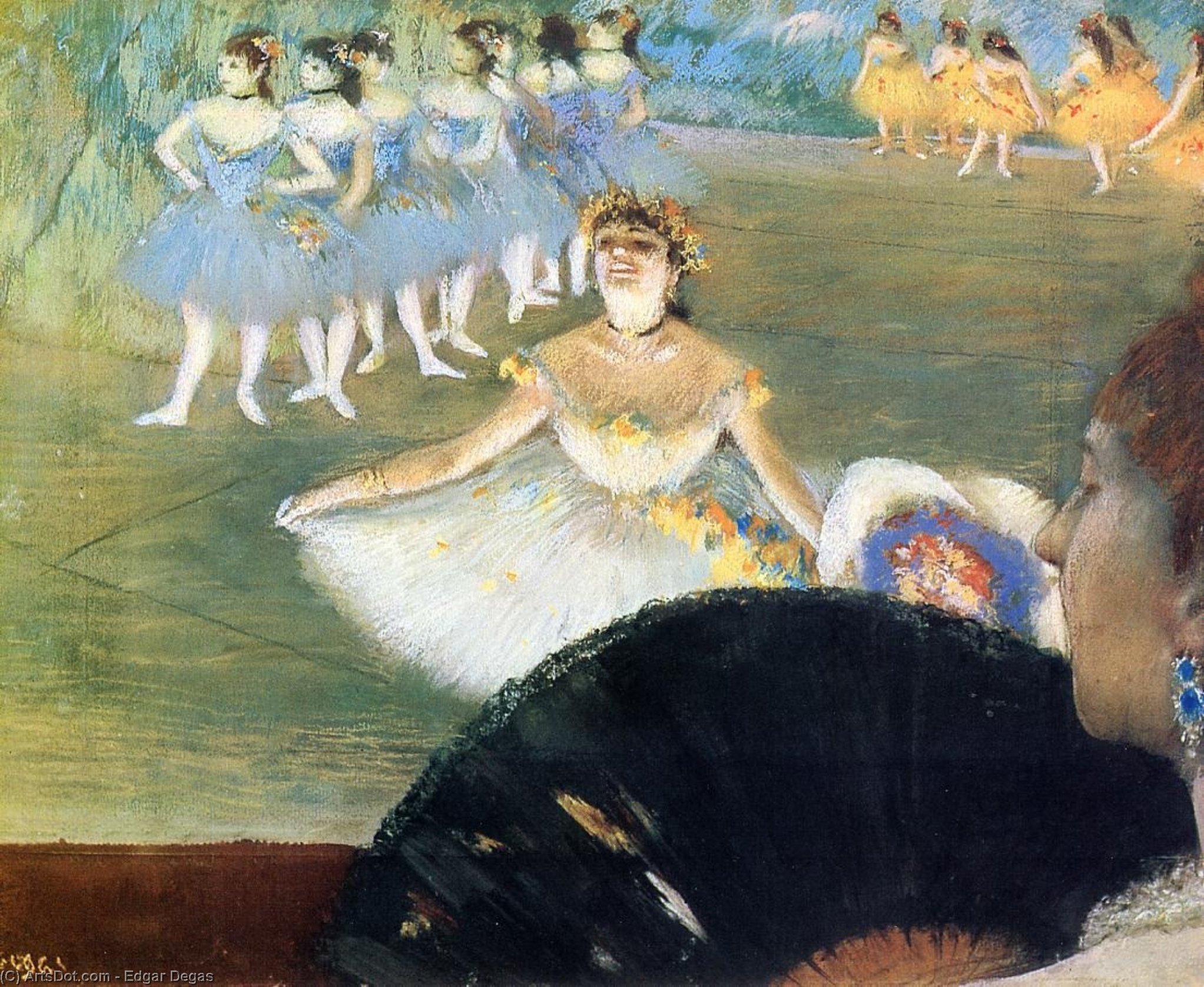 Dancer With A Bouquet Of Flowers — Edgar Degas