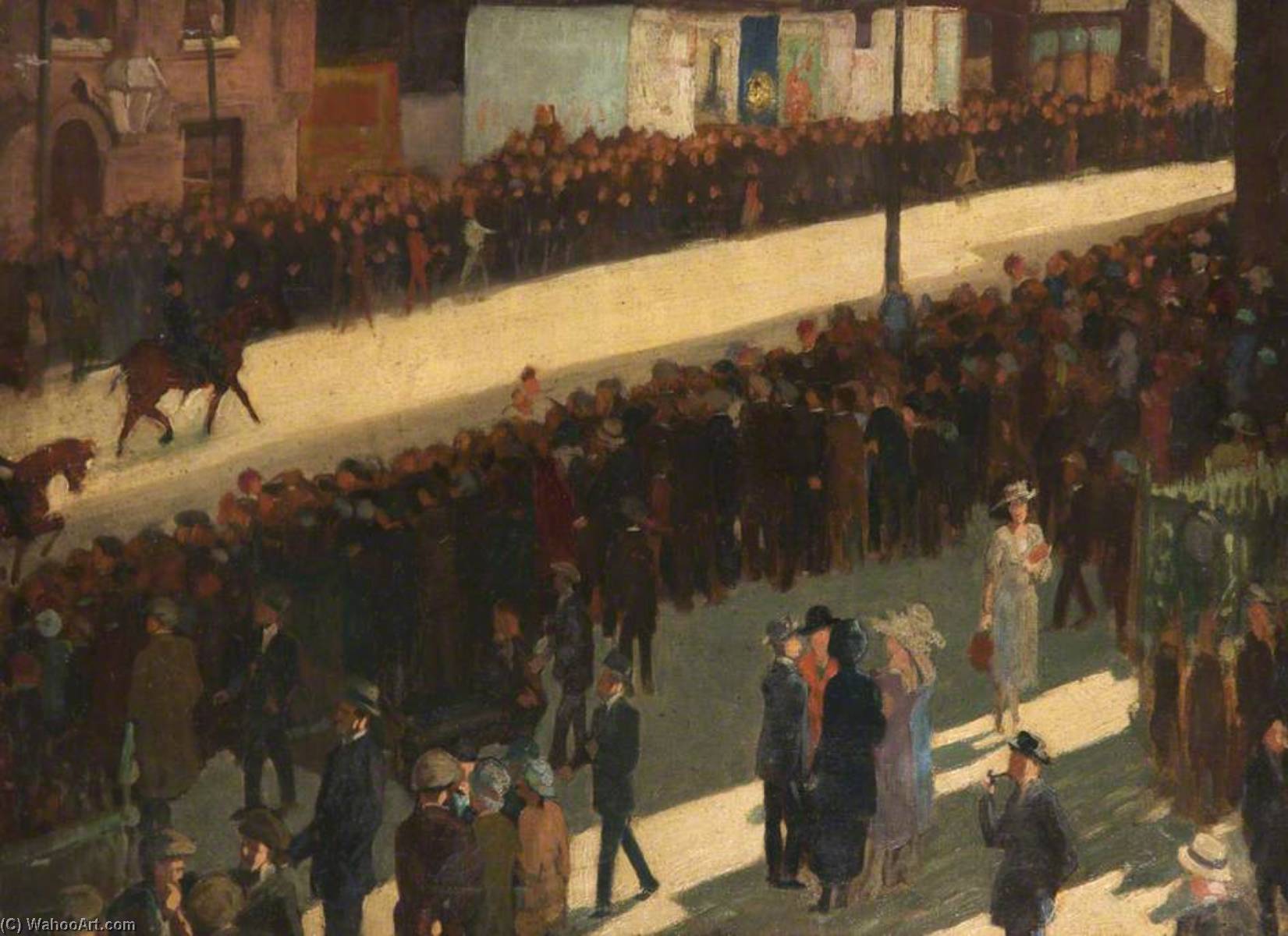 Bicycle Parade, Rhodes Bank, Oldham, Lancashire, 1922 — James Purdy