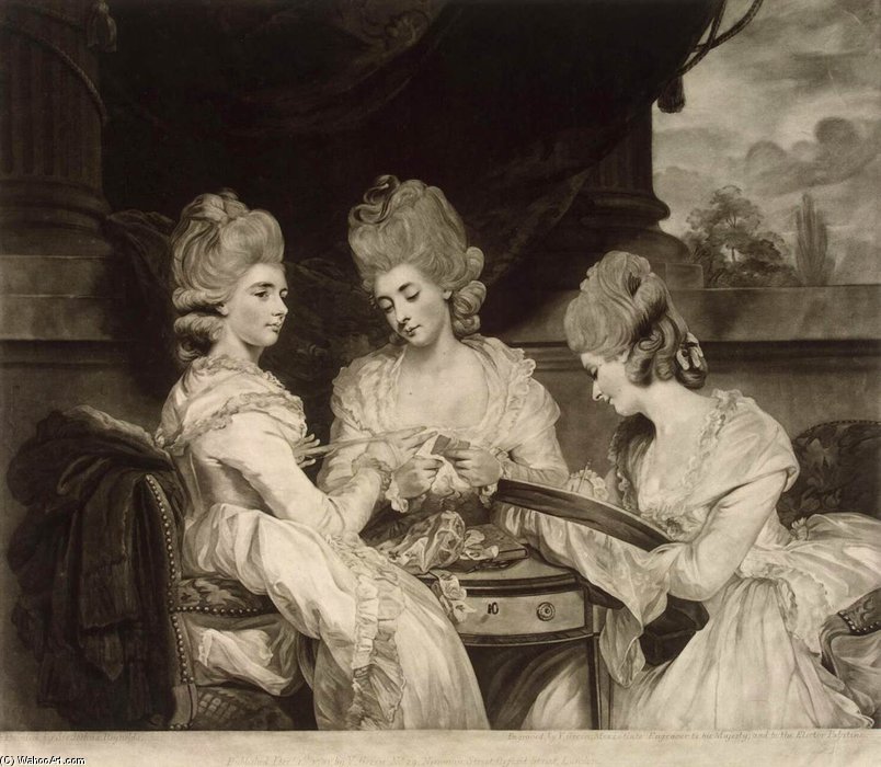 Portrait Of The Ladies Waldegrave — Valentine Green