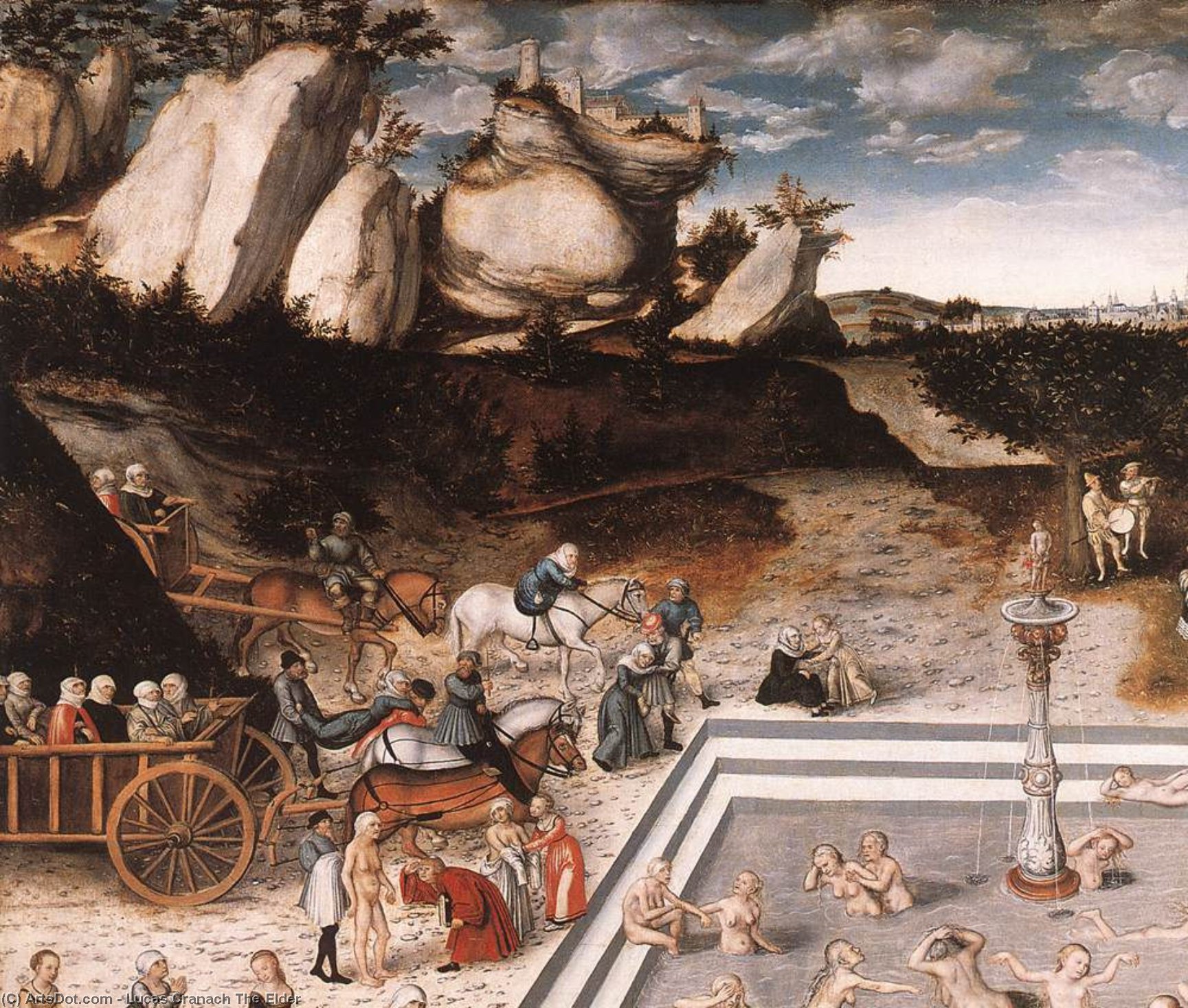 Fountain Of Youth (detail) — Lucas Cranach The Elder