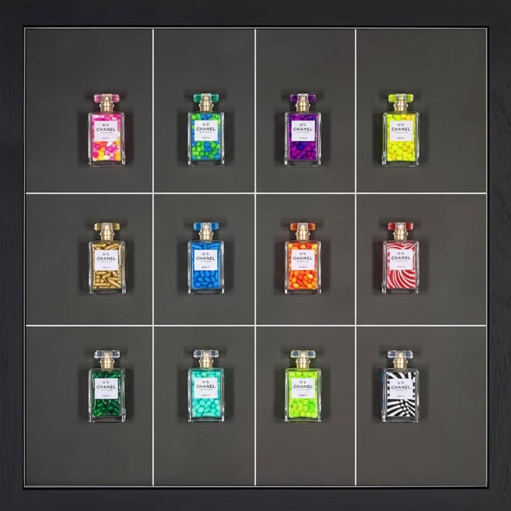 Chromatic Order: A Meditative Grid Of Prismatic Essences In Twelve Radiant Compartments — Pauline Sanchez