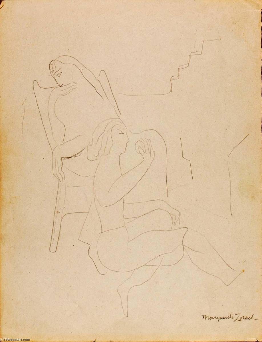 (two Female Figures One In Chair) — Marguerite Zorach