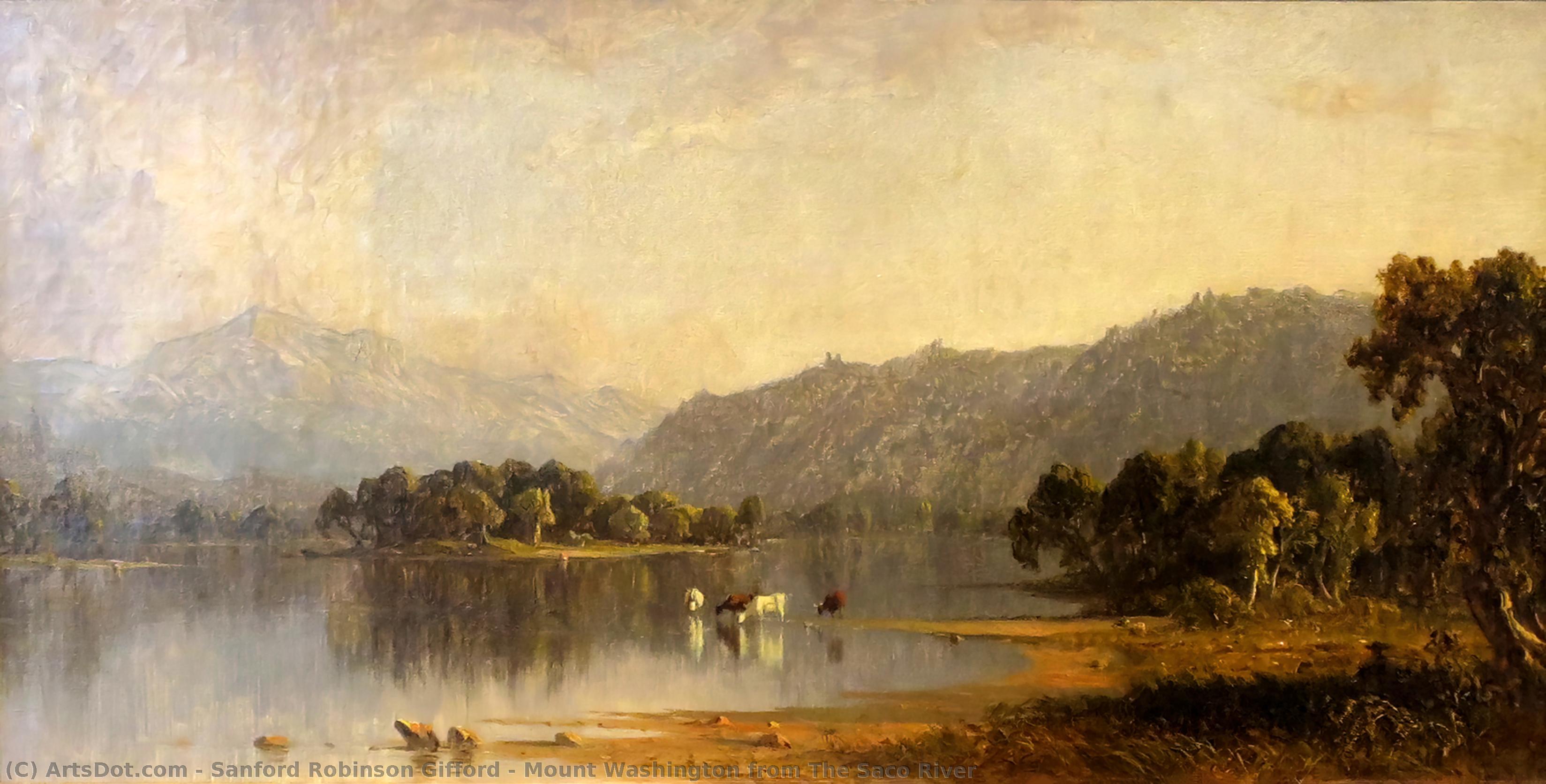 Mount Washington From The Saco River — Sanford Robinson Gifford
