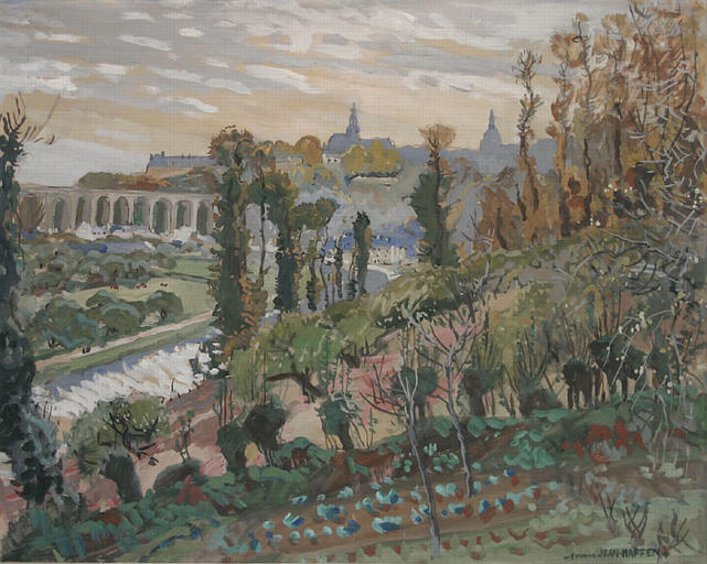 Dinan Vu De La Grande Vigne À L'automne 1970 — Yvonne Jean Haffen