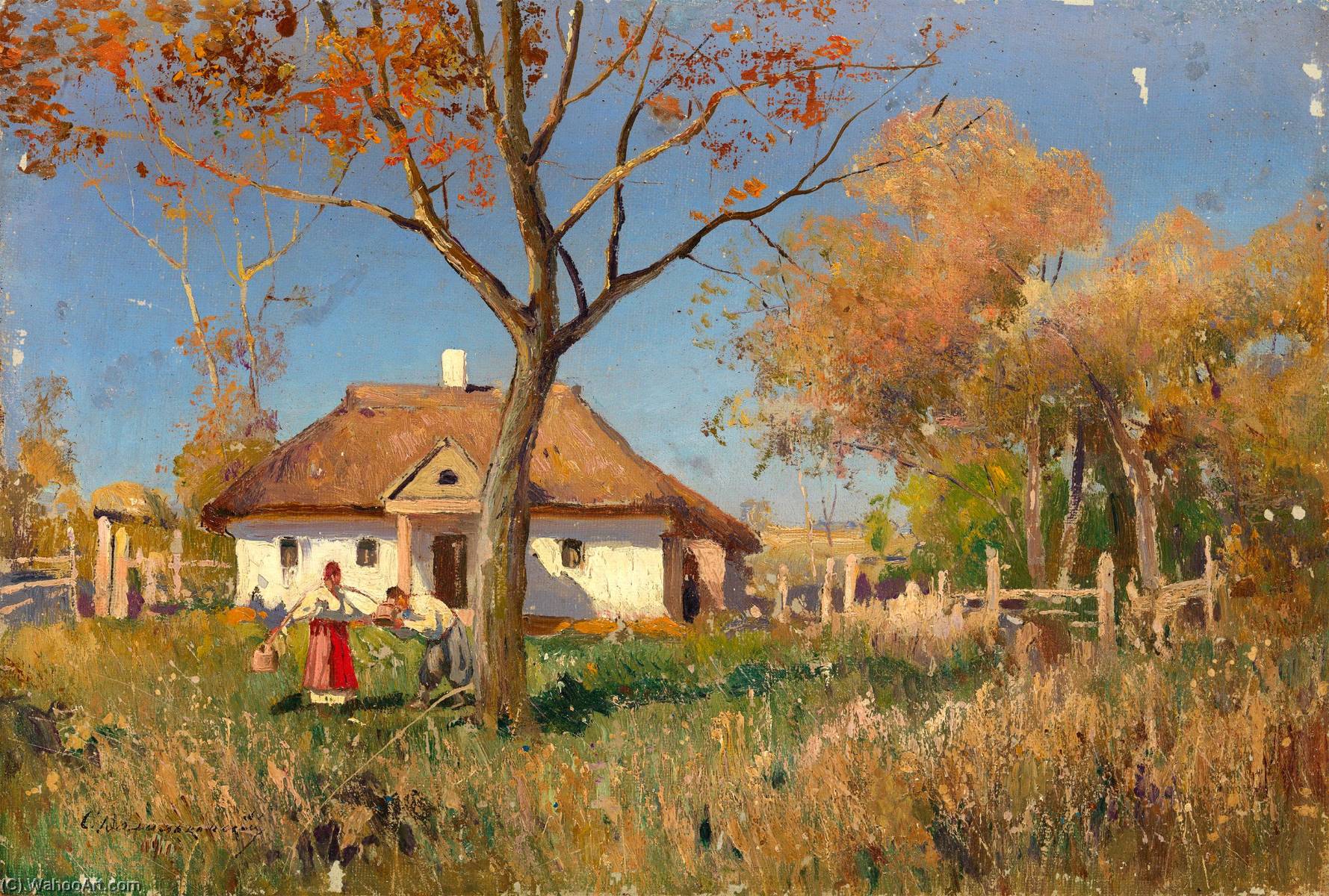 Hut In Oposhnya, Ukraine — Sergei Ivanovich Vasilkovsky