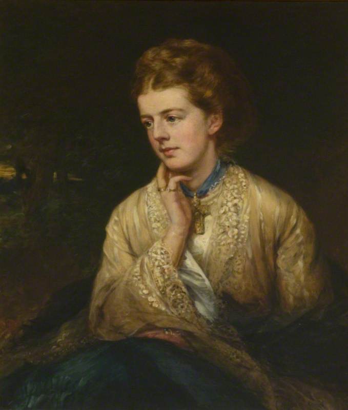 The Honourable Evelyn Stuart (d.1888), Daughter Of The 12th Lord Blantyre And Wife Of Archibald Kennedy, 3rd Marquess Of Ailsa — Henry Richard Graves