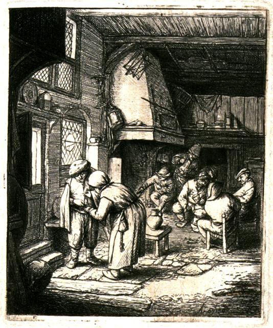 The Peasant Paying His Reckoning — Адриаен Ван Остаде