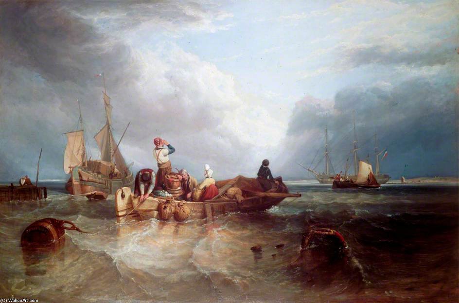 A Market Boat On The Scheldt — Clarkson Frederick Stanfield