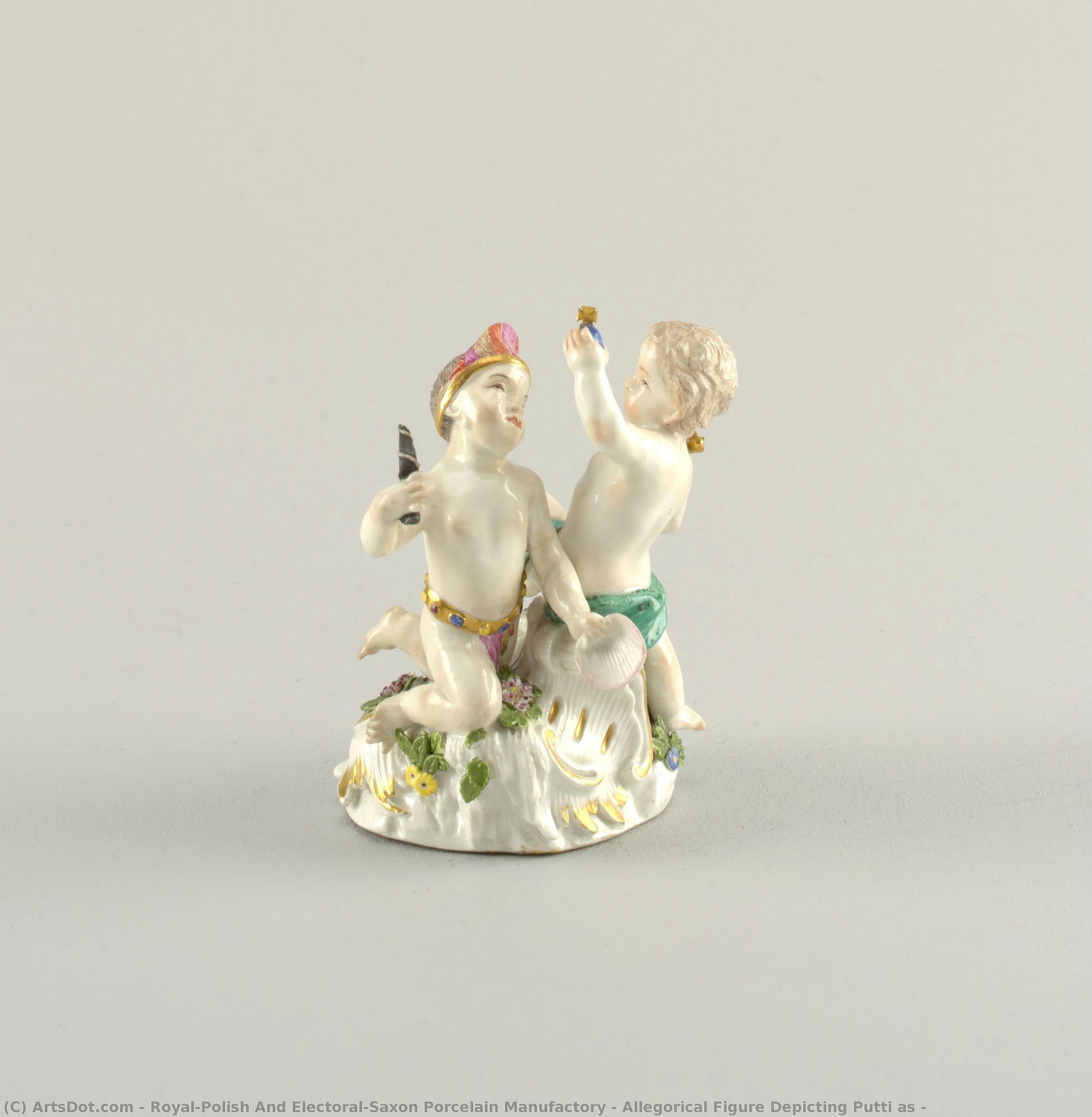 Allegorical Figure Depicting Putti As — Royal-polish And Electoral-saxon Porcelain Manufactory