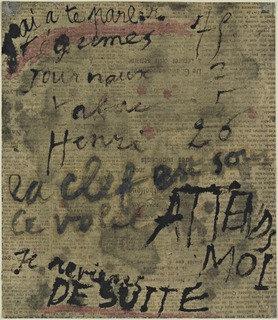 Message The Key Is Under The Shutter (message La Clef Est Sous Le Volet ) — Jean Philippe Arthur Dubuffet