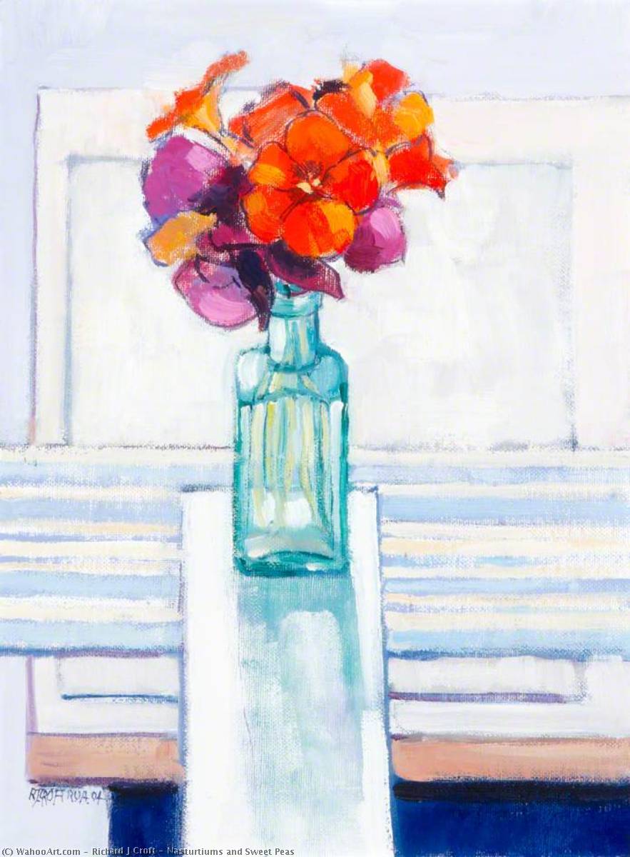 Nasturtiums And Sweet Peas — Richard J Croft