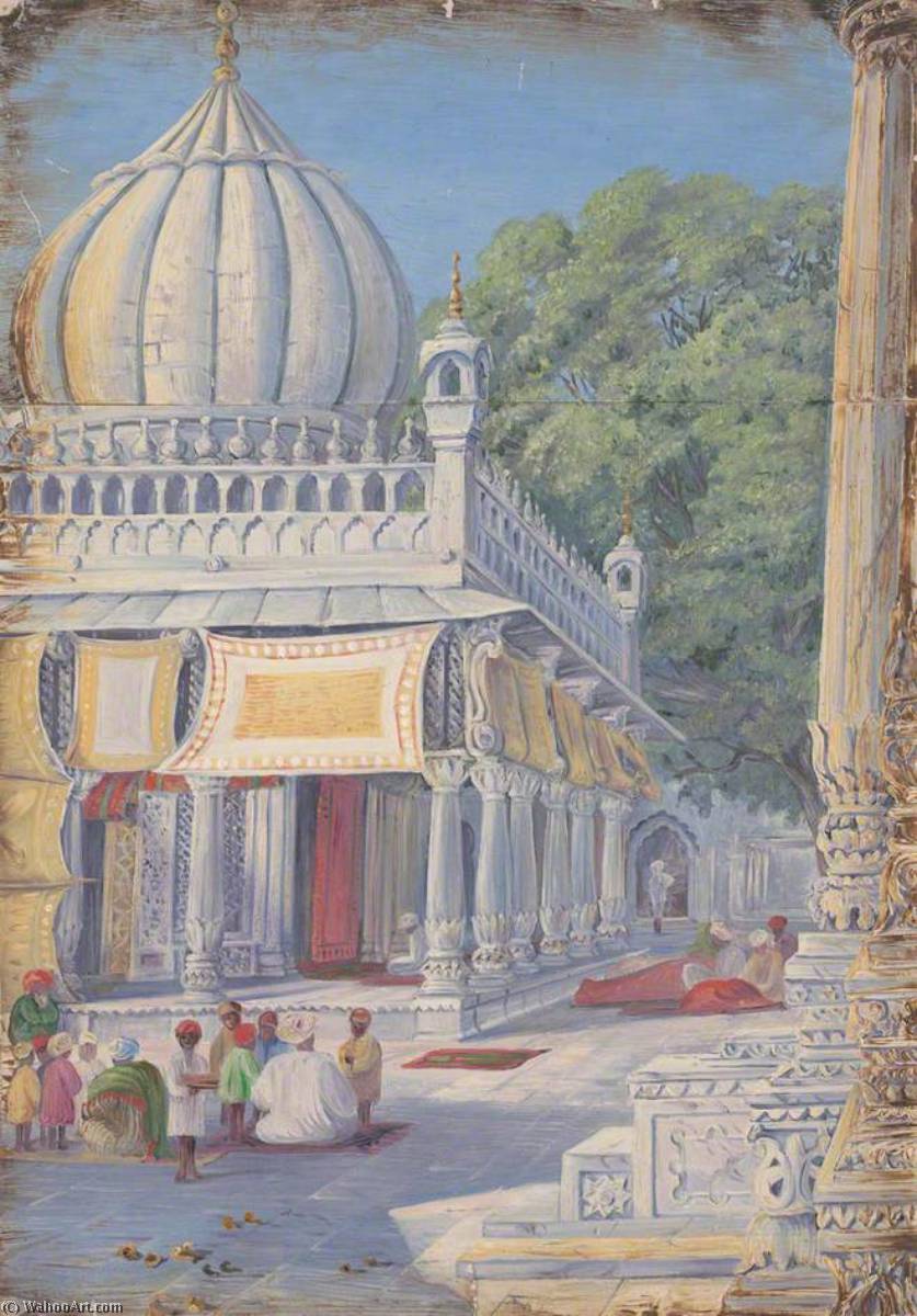 Grabmal Von Nizamuddin, Delhi, Indien — Marianne North