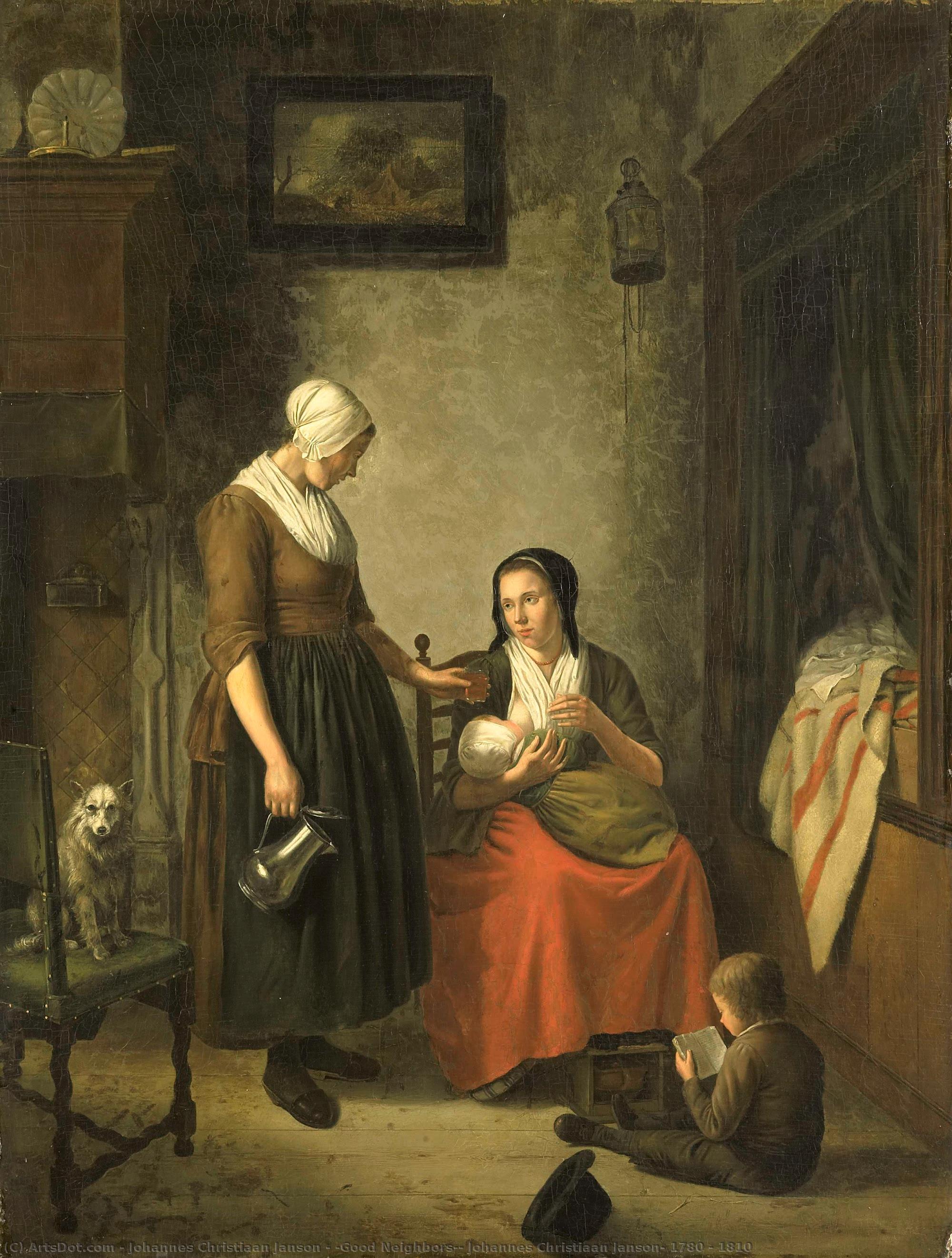 "good Neighbors", Johannes Christiaan Janson, 1780 - 1810 — Johannes Christiaan Janson