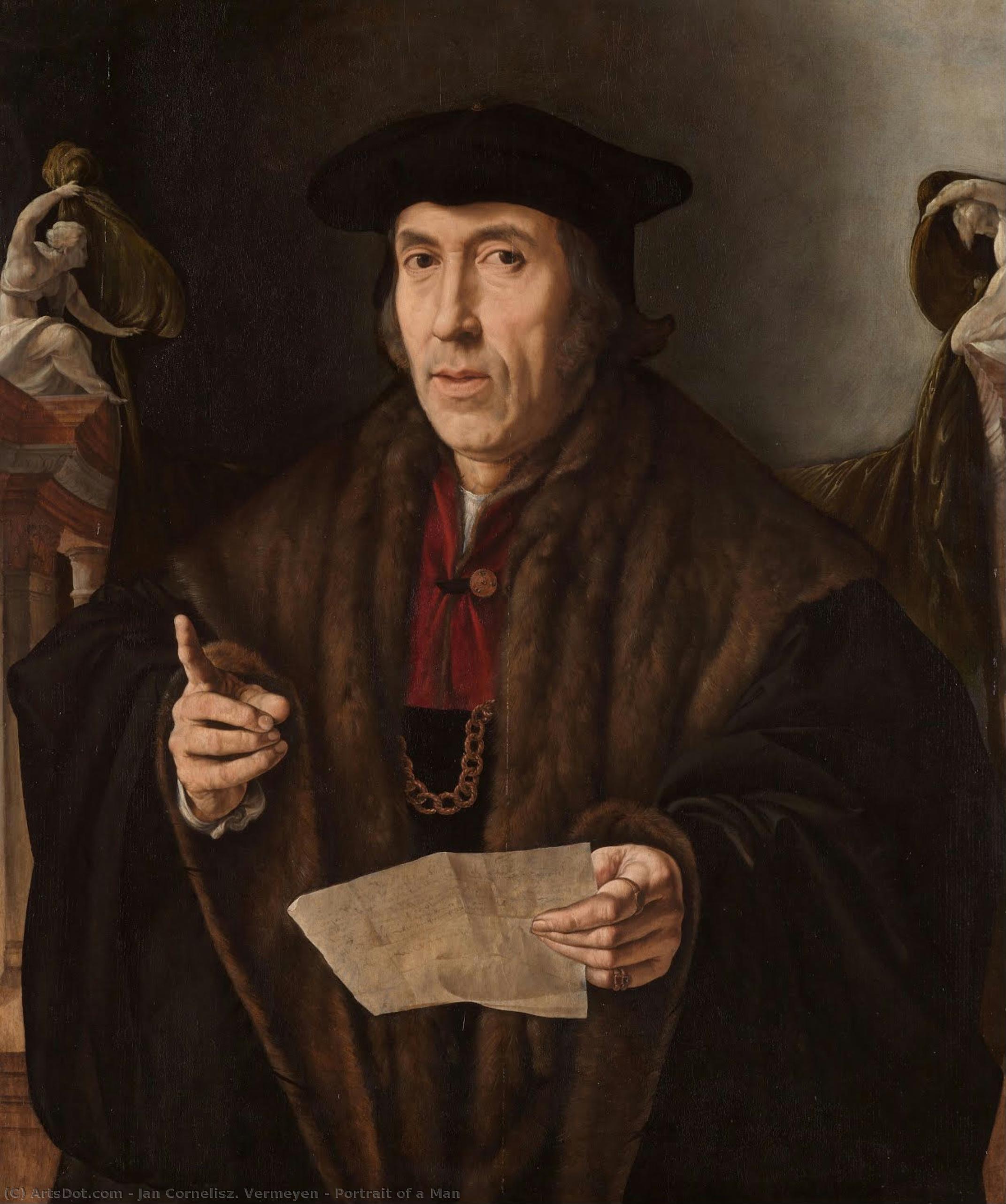 Portrait Of A Man — Jan Cornelisz. Vermeyen