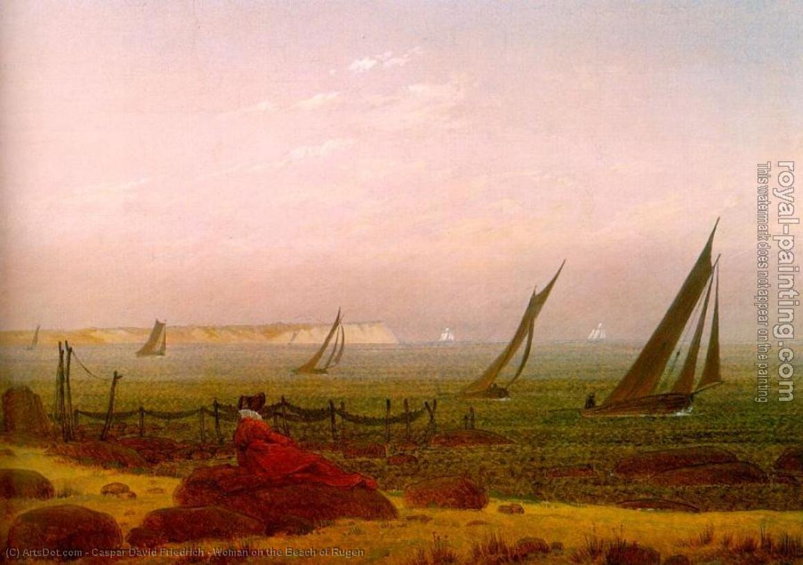 Woman On The Beach Of Rugen — Caspar David Friedrich