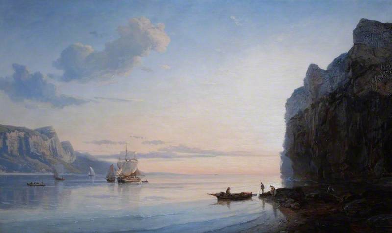 Sunset On The Sea Near Boulogne Sur Mer, France — Joséphine Bowes