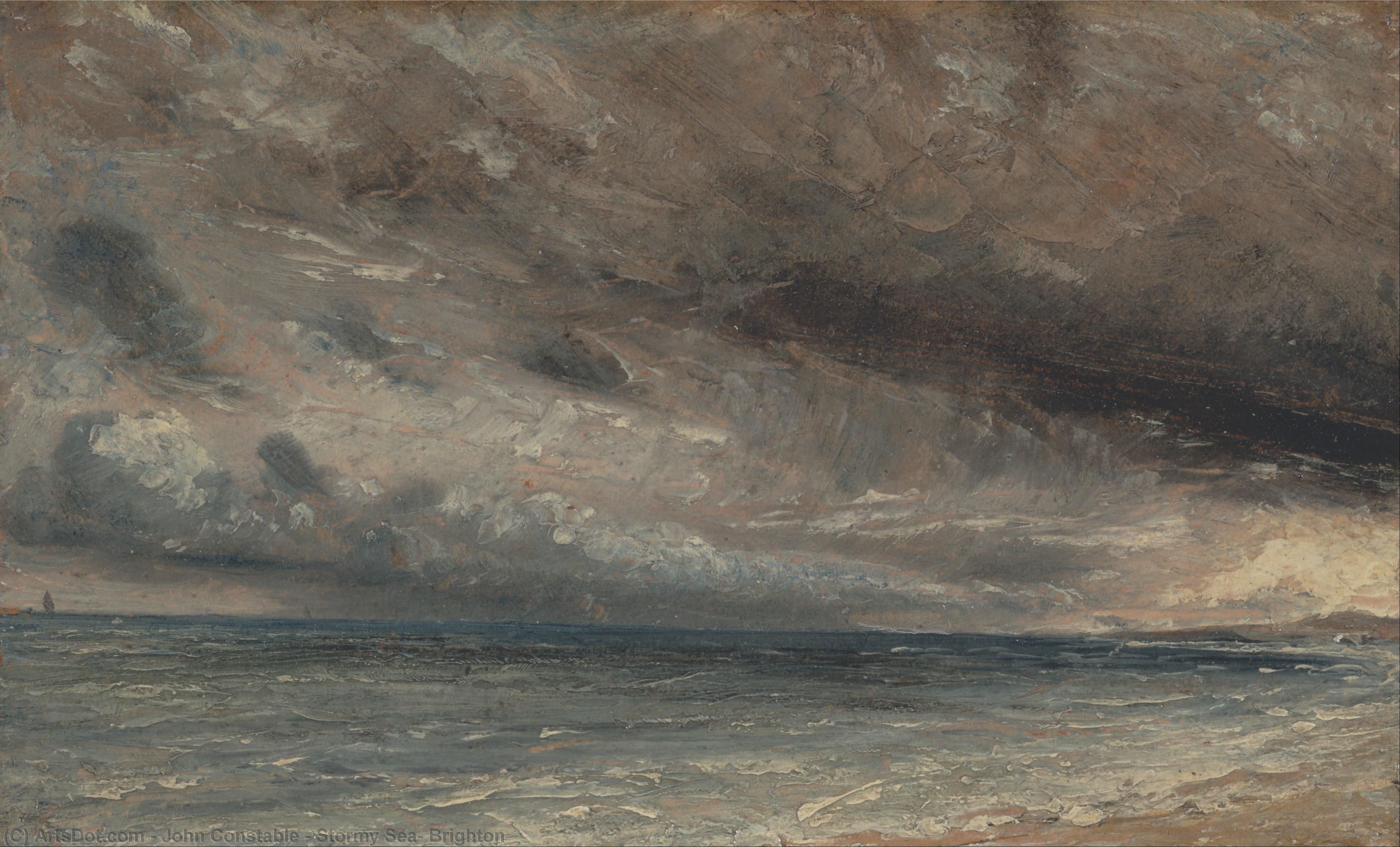 Stormy Sea, Brighton — Джон Констебл