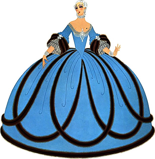 Costume Of The Louis Xv Period — Erté