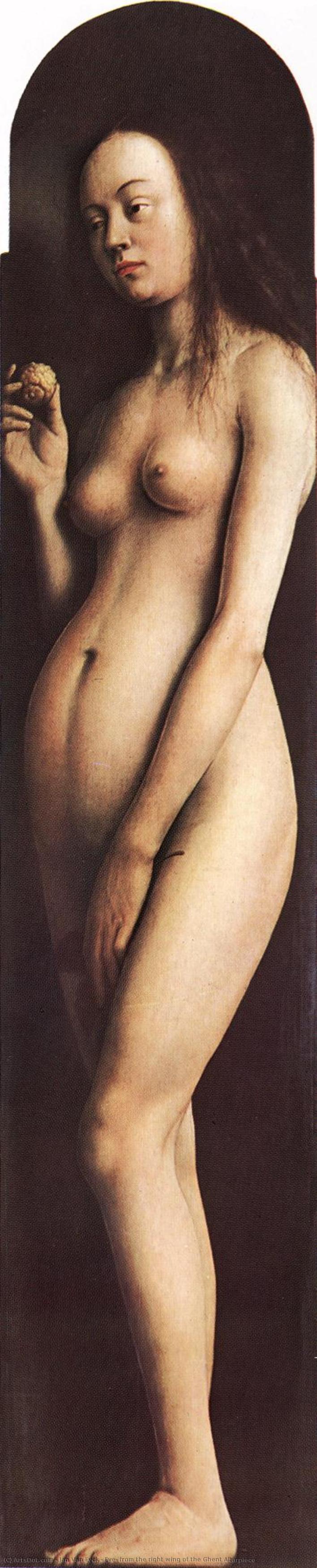 Eva Aus Dem Rechten Flügel Des Großen Gentner Altars — Jan Van Eyck