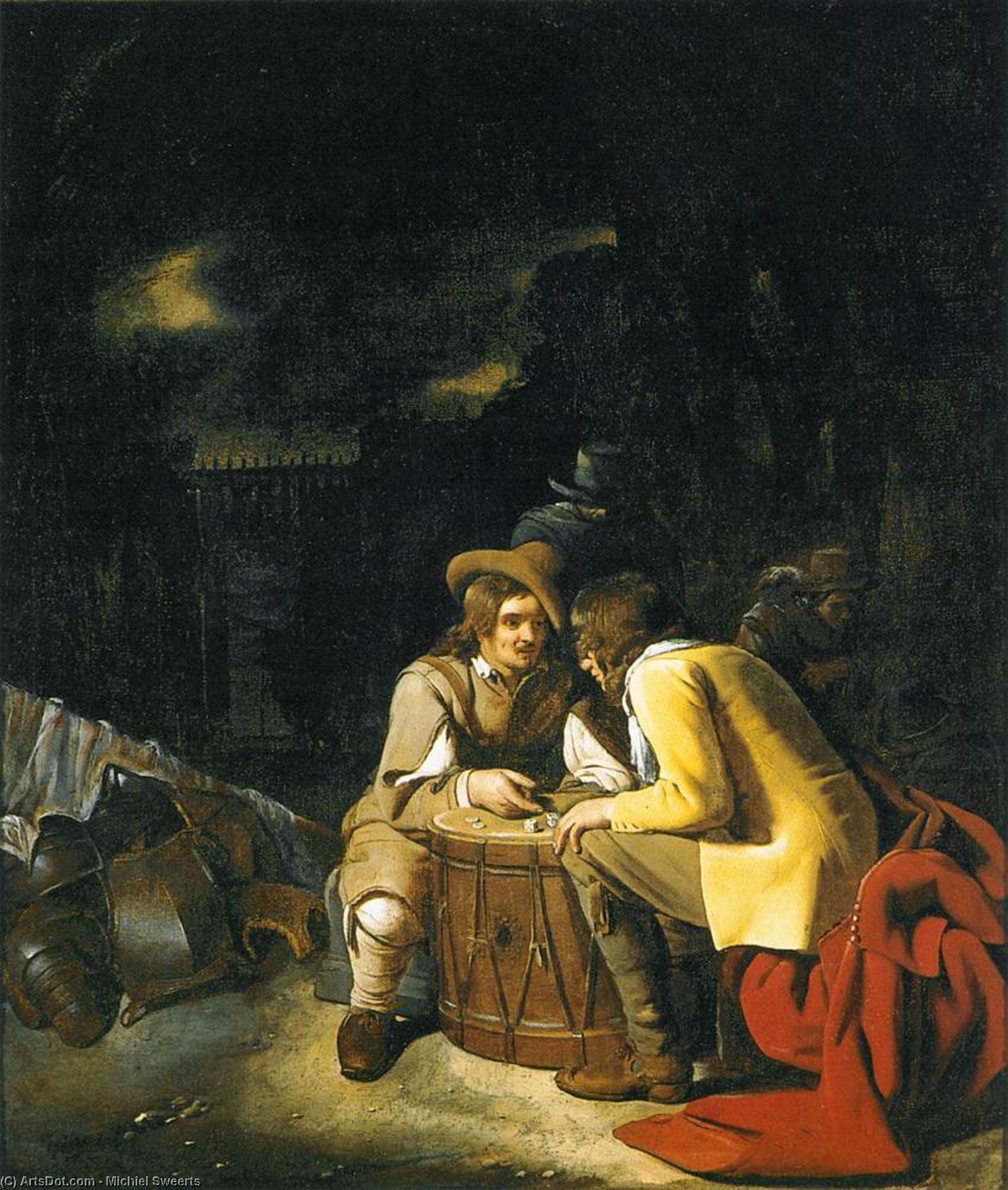 Soldiers Playing Dice — Михиль Свертс