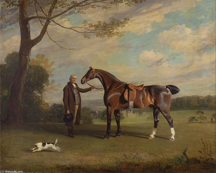 The Earl Of Shrewsbury's Groom Holding A Hunter — Henry Bernard Chalon