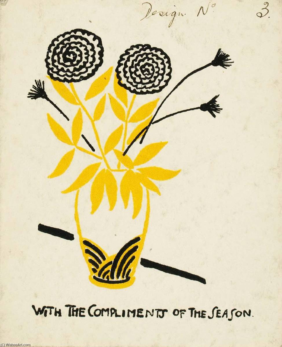 With The Compliments Of The Season (design No. 3) — Henry Lyman Saÿen