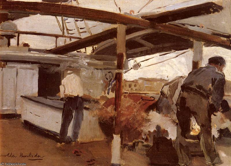 Two Men On A Deck — Joaquín Sorolla Y Bastida