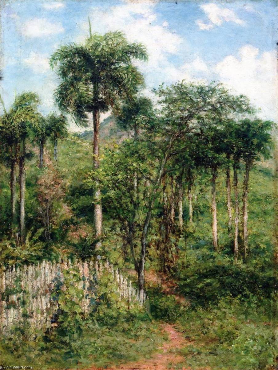 Landscape With Royal Palms — Francisco Manuel Oller Cestero