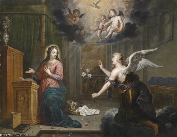 Mariä Verkündigung — Willem Van Herp The Elder