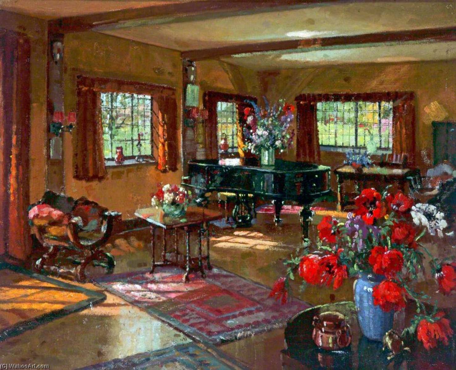 A Berkshire Village Interior — Herbert Davis Richter