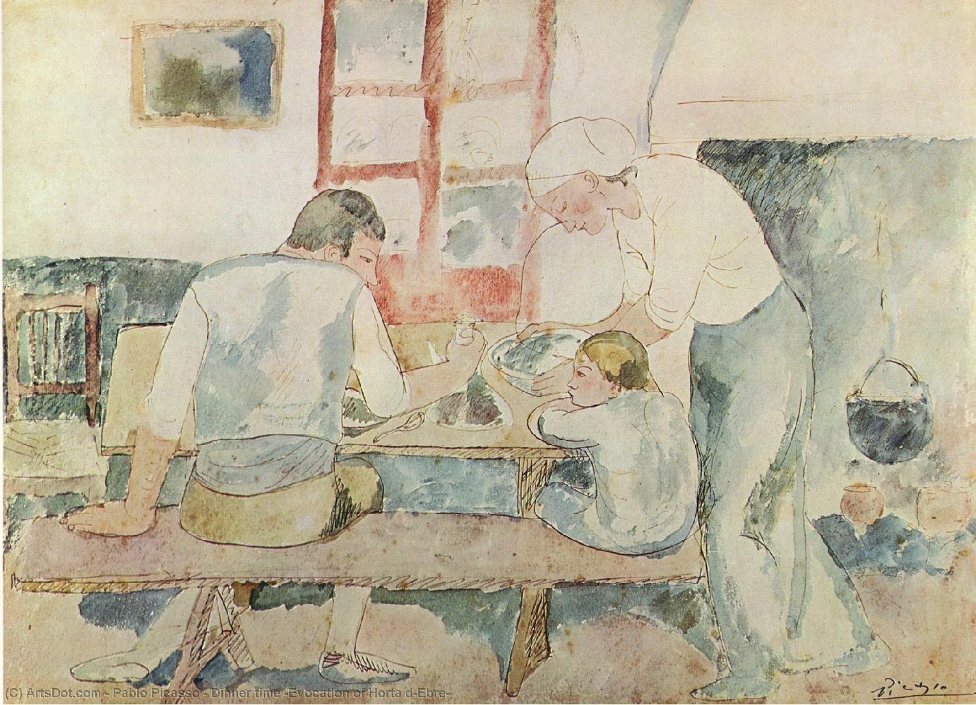 Dinner Time (evocation Of Horta D'ebre) — Pablo Picasso