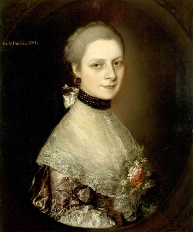 Mrs John Durbin, Geborene Elizabeth Collett (1737–1759) ( ) — Thomas Gainsborough