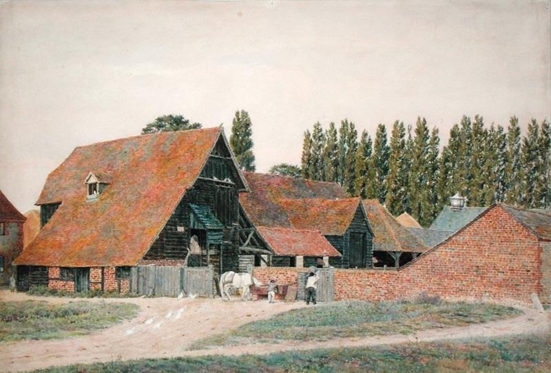Farm Buildings At Dorchester — George Price Boyce