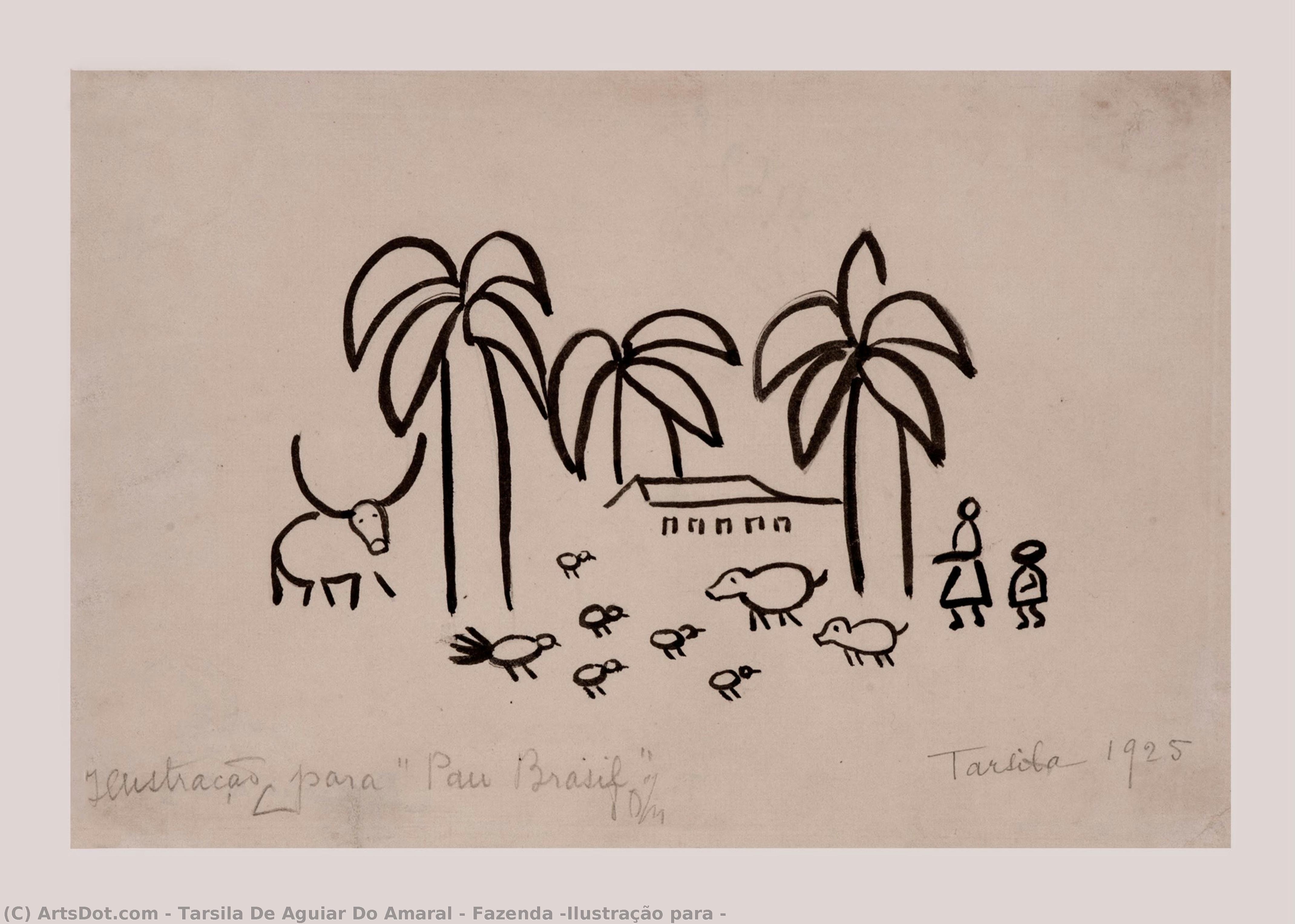 Fazenda (ilustração Para — Tarsila Do Amaral