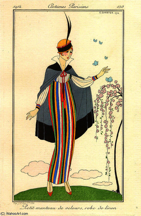 Petit Manteau De Velours — Georges Barbier