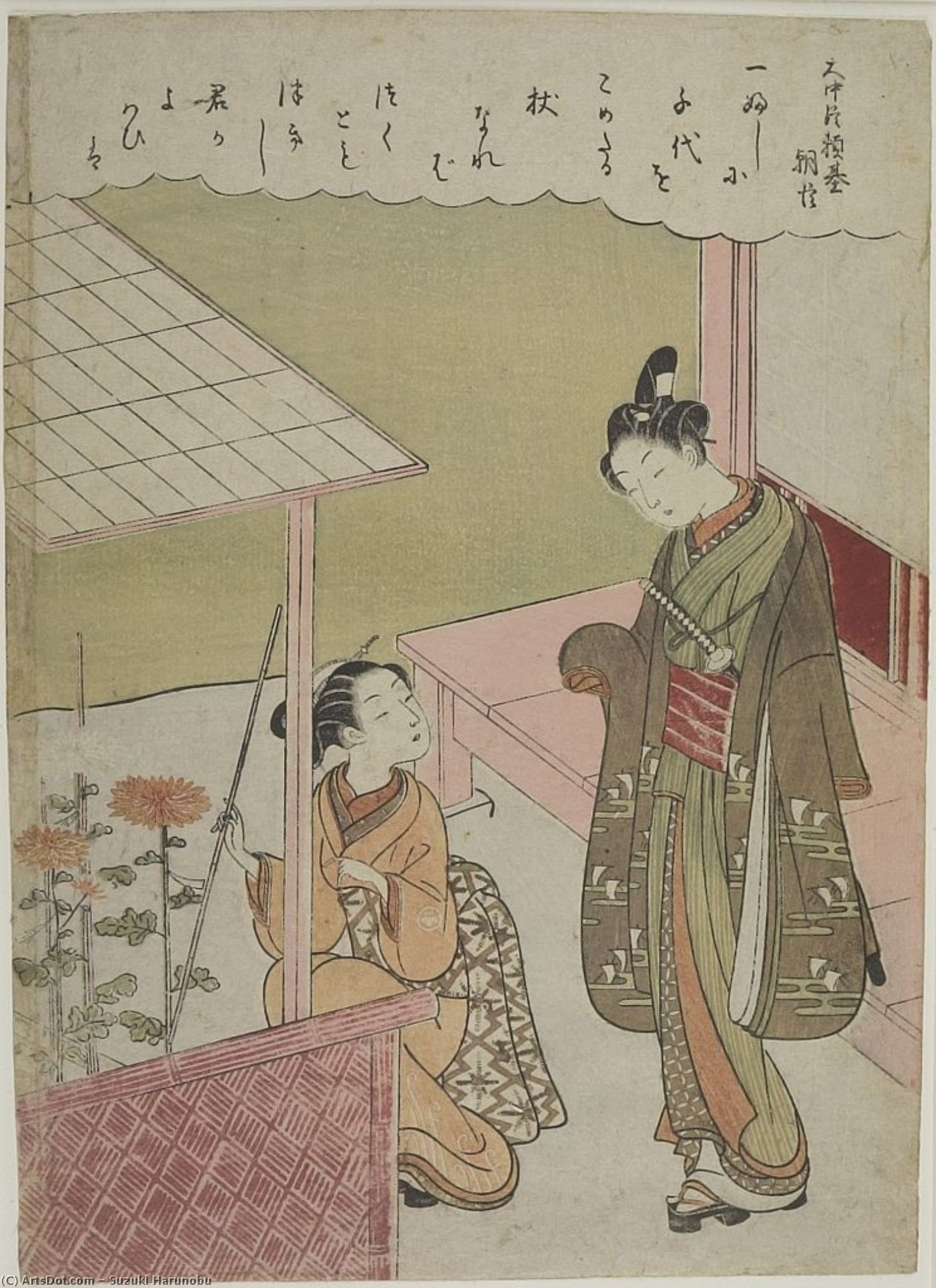 Onakatsukasa Yorimoto Ason — Suzuki Harunobu