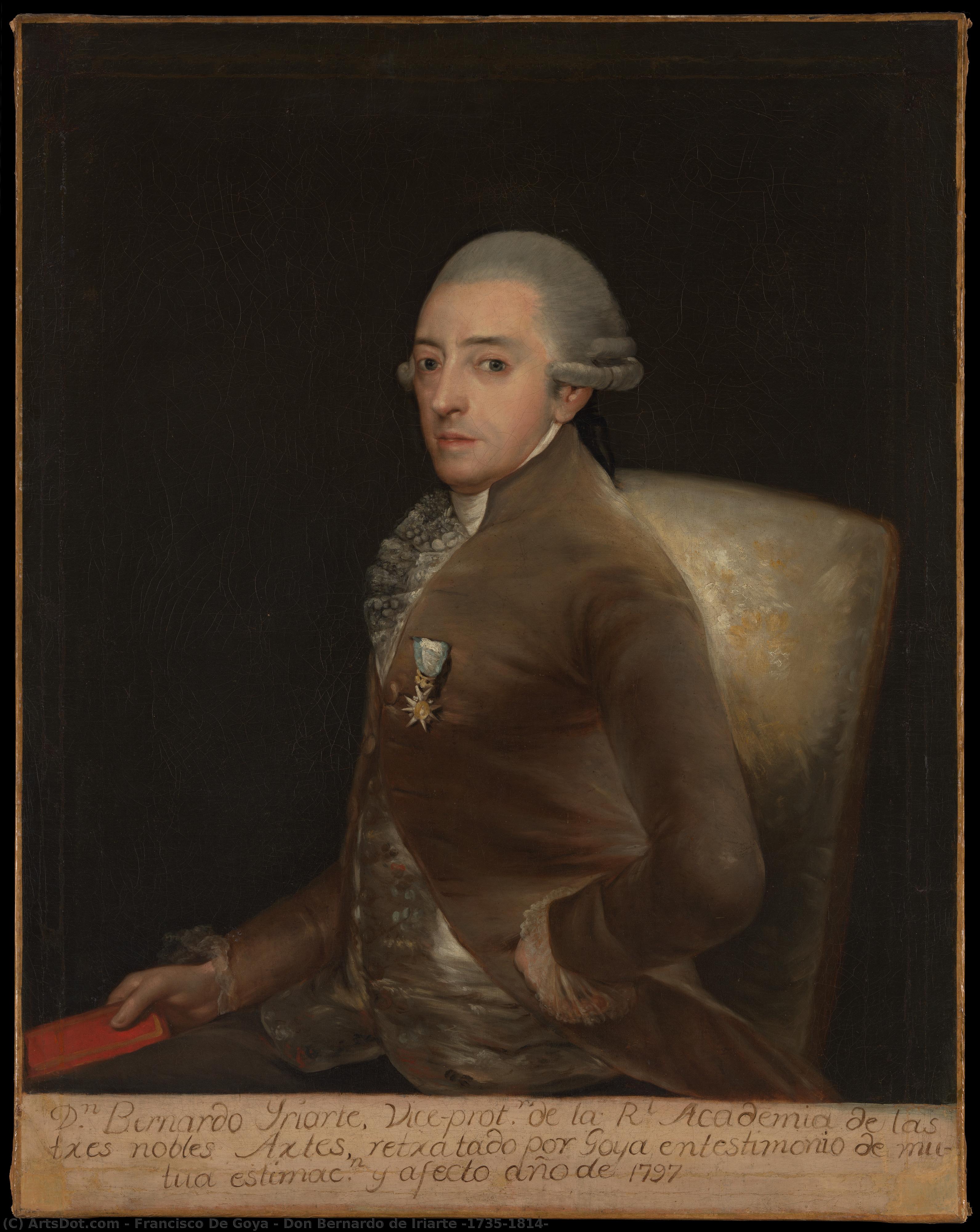 Don Bernardo De Iriarte (1735–1814) — Francisco José De Goya Y Lucientes