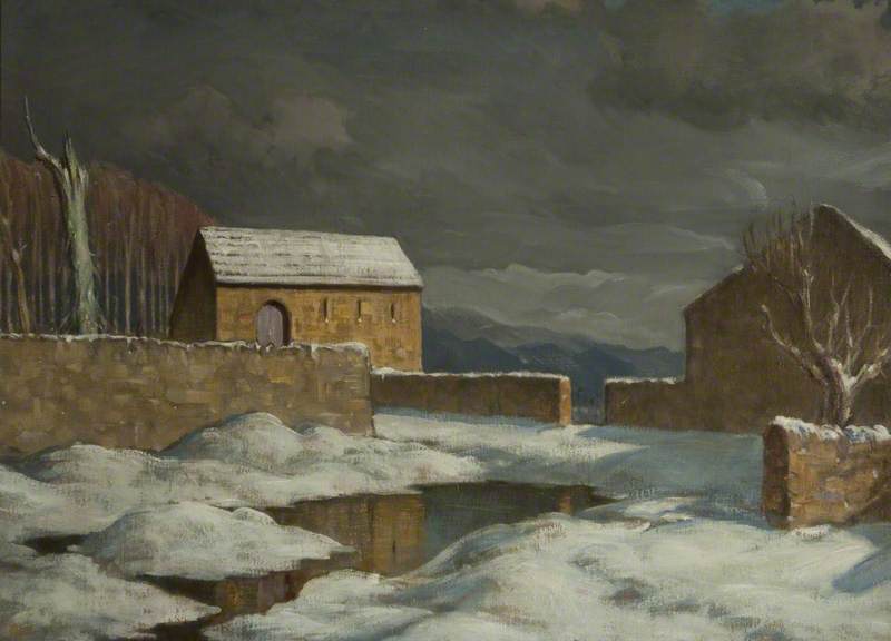 Farmyard, Winter — Charles John Holmes