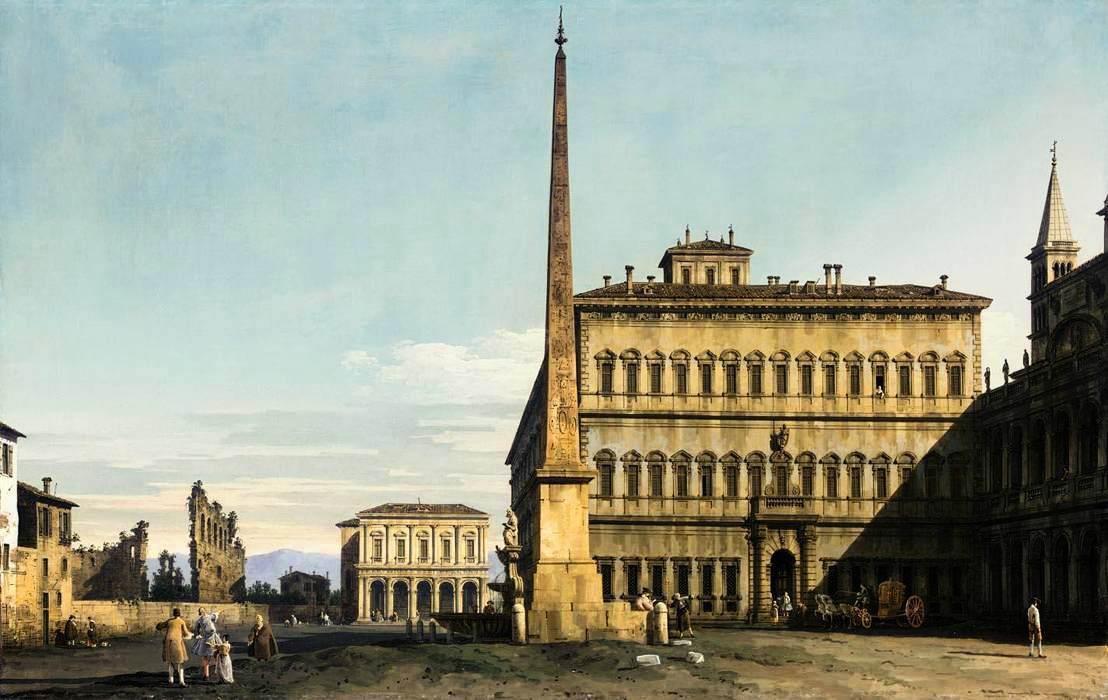 Rome. View Of The Piazza Di San Giovanni In Laterano — Bernardo Bellotto