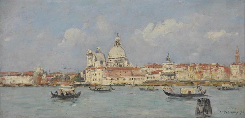 Venise. La Douane Et Notre Dame De La Salute (titre Attribué) — Eugène Louis Boudin