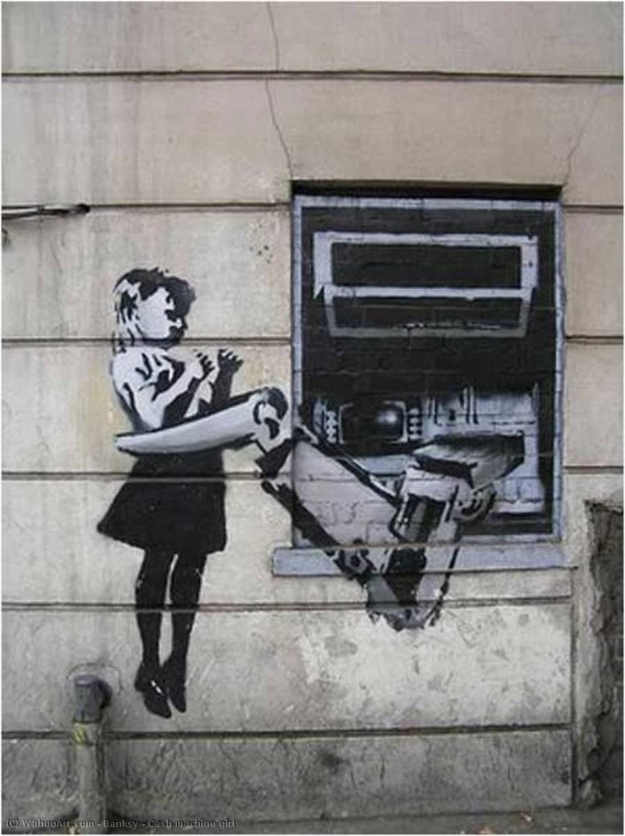 Cash Machine Girl — Banksy