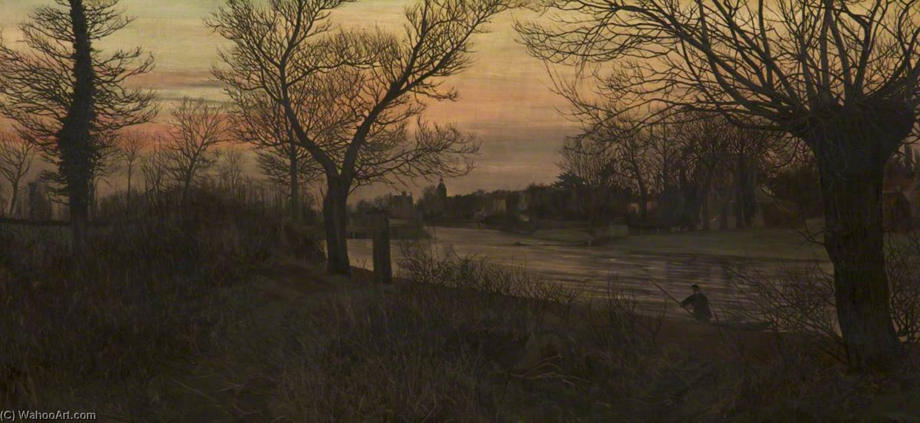 Sunrise Before Rain, Sunbury On Thames — Edwin Edwards