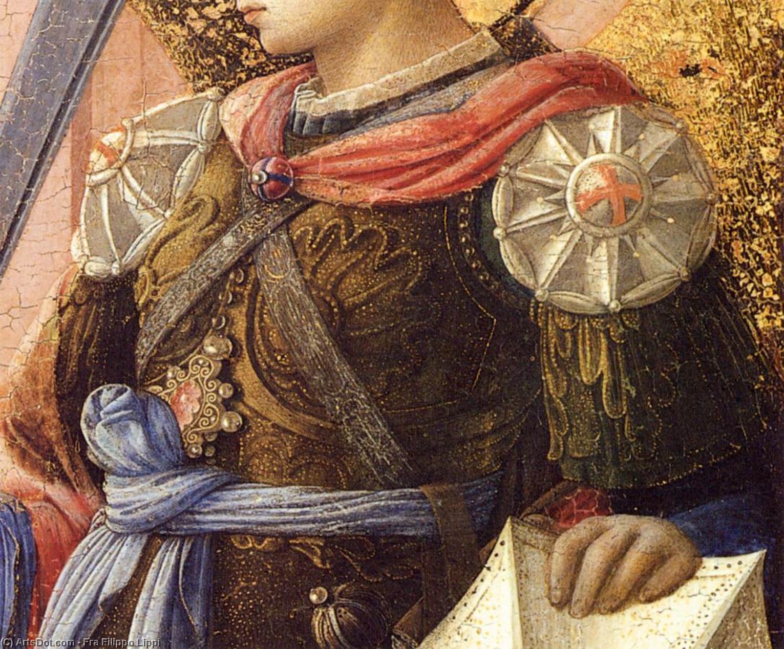 St Michael (detail) — Filippo Di Tommaso Lippi