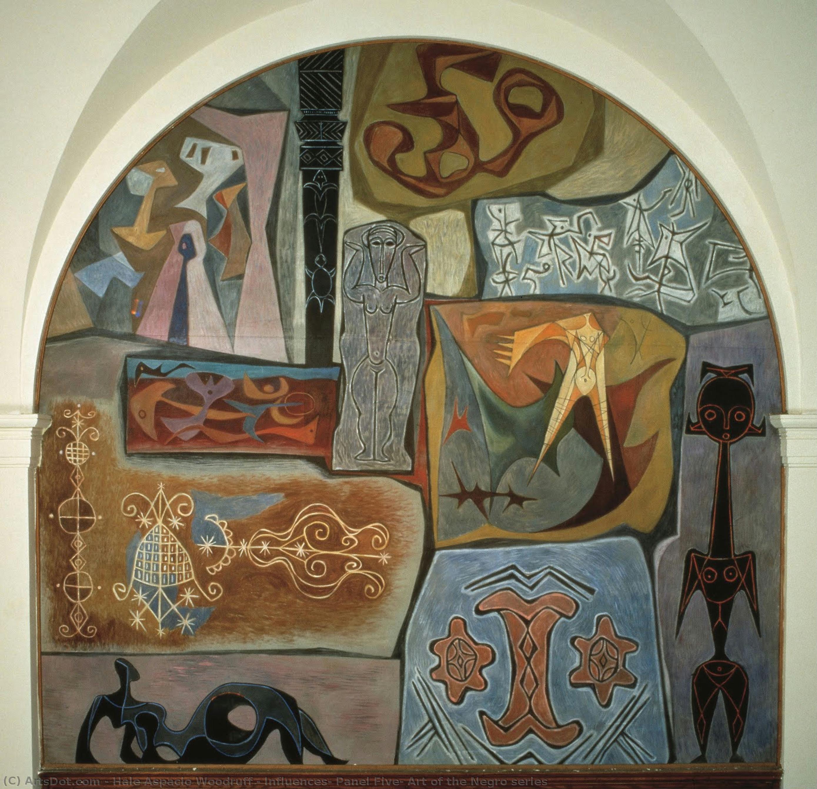 Influences, Panel Five, Art Of The Negro Serie — Hale Woodruff