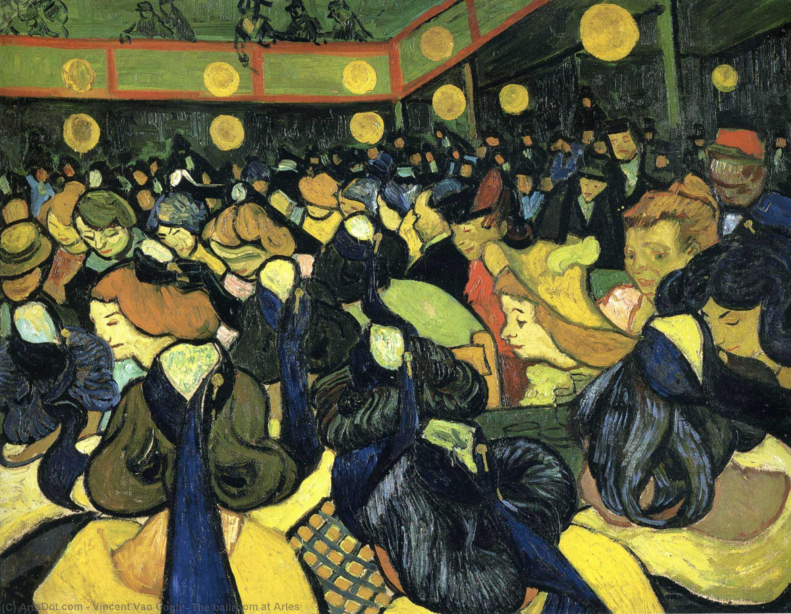 The Ballroom At Arles — Vincent Van Gog