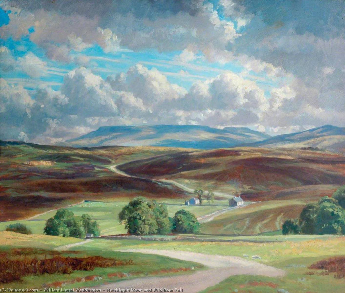 Newbiggin Moor And Wild Boar Fell — William Lionel Waddington