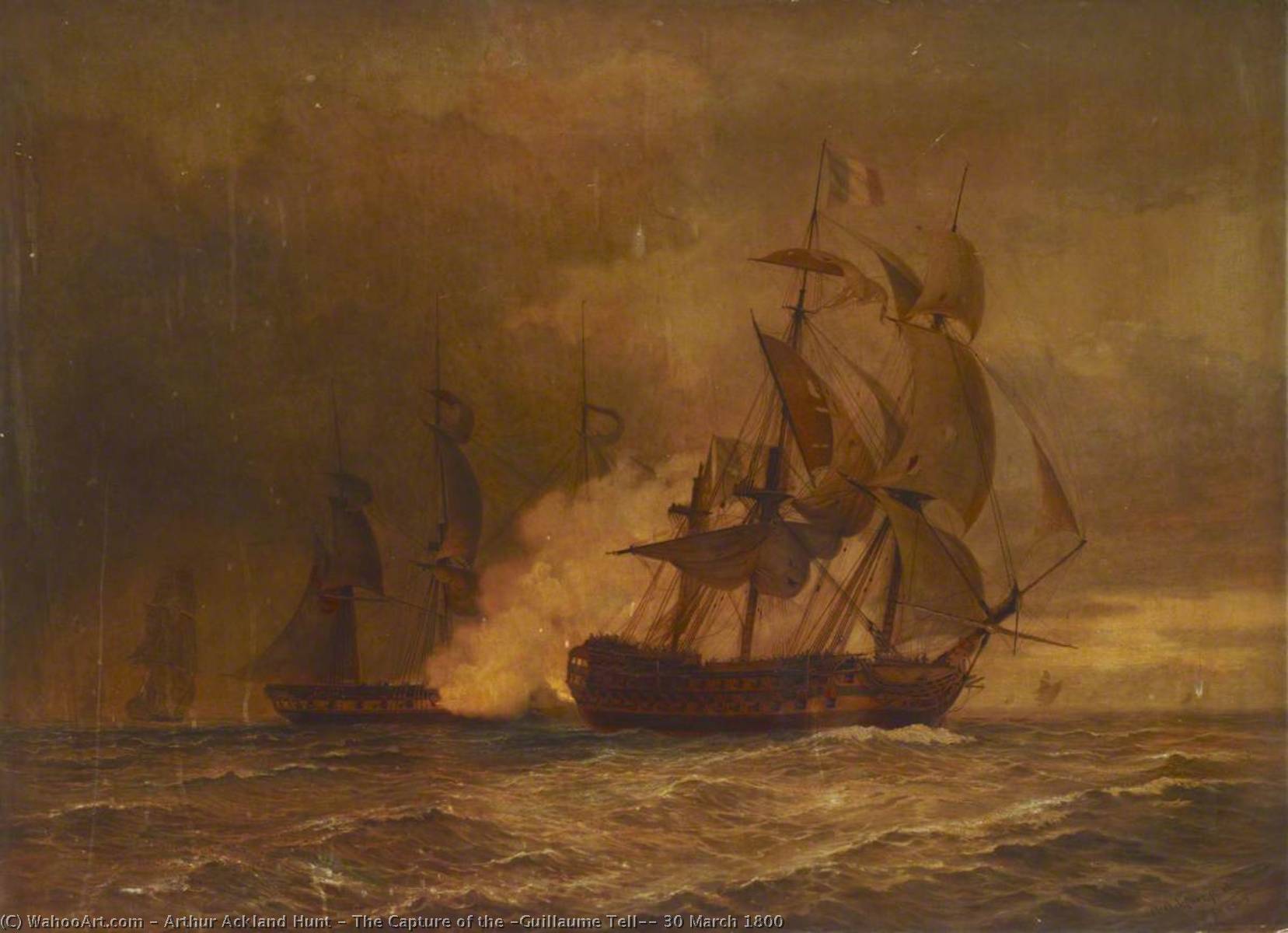 The Capture Of The 'guillaume Tell', 30 March 1800 — Arthur Ackland Hunt