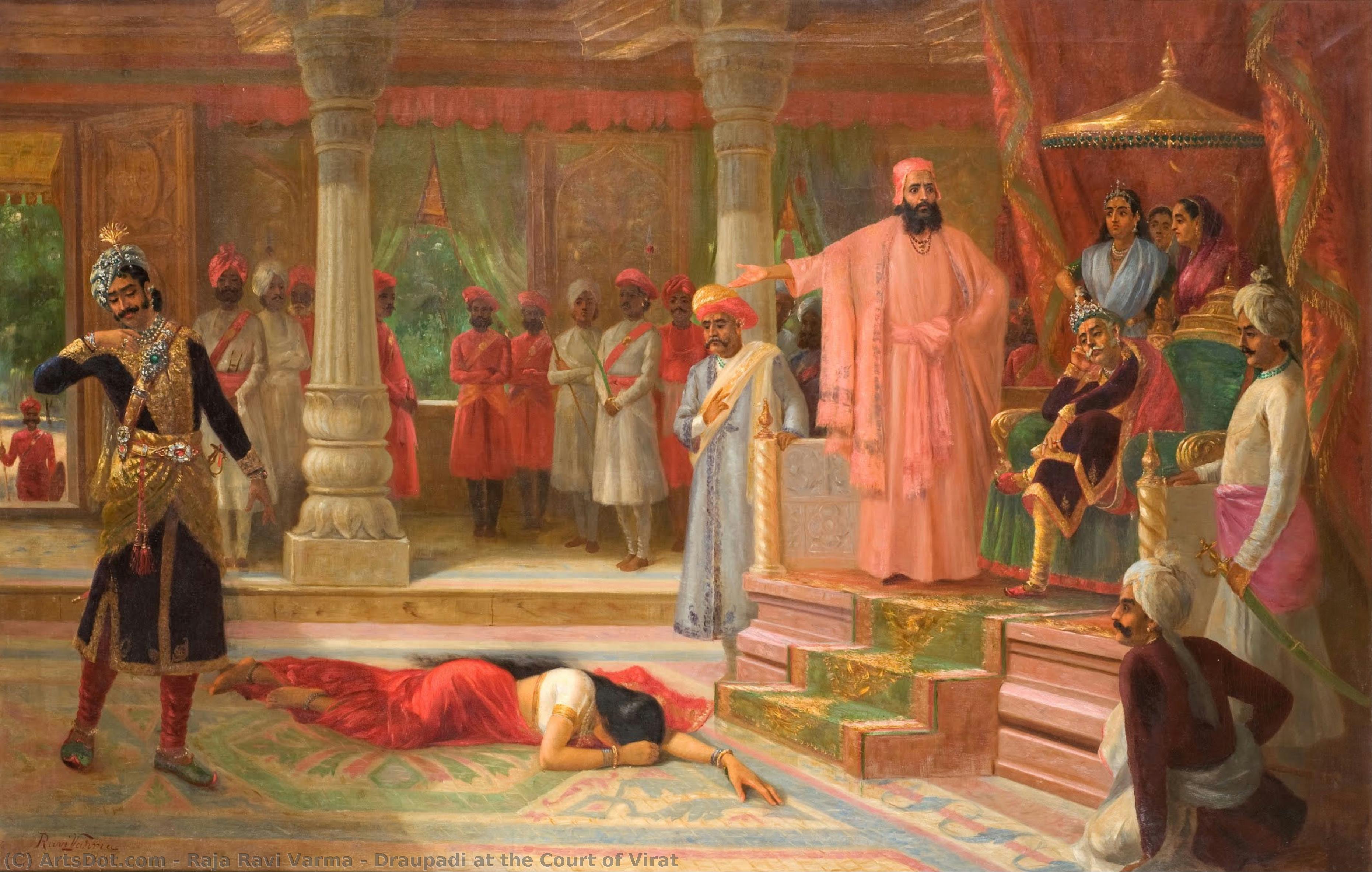 Draupadi At The Court Of Virat — Раја Рави Варма