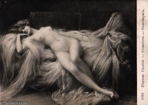 Nude Belle Lady On Divan — Delphin Enjolras
